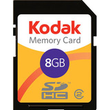 Lexar Media Kodak 8GB Secure Digital High Capacity (SDHC) Card - KHSD8GBCNA