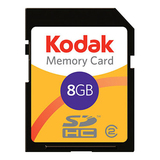 Lexar Media Kodak 8 GB Secure Digital High Capacity (SDHC) Card - KSD8GBPSBNA