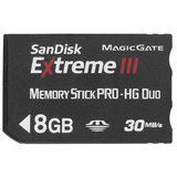 image of SanDisk 8GB Extreme III Memory Stick PRO-HG Duo