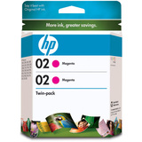 HP No. 02 Magenta Ink Cartridges - 350 Pages - Magenta