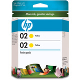 HP No. 02 Yellow Ink Cartridges - 490 Pages - Yellow