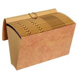 GLOBE-WEIS Expanding File With Flap - 1 Each - Kraft