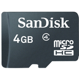 SanDisk 4 GB microSD High Capacity (microSDHC) Card - SDSDQ004GA11M