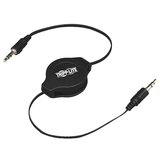 Tripp Lite Retractable 3.5 mm Stereo Audio Cable