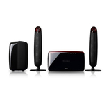 image of Samsung HTX710T Home Theater System - DVD Player, 2.1 Speakers - 1 Disc(s) - Progressive Scan - 400W RMS - Dolby Digital, Dolby Pro Logic II, DTS