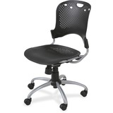 "Balt Circulation Task Chair - 25"" x 23.75"" x 37.75"" - Polypropylene Black Seat"