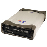 Addonics ZBH63DEU 16x Blu-ray Drive with LightScribe - (Double-layer) - BD-ROM/HD DVD-ROM/DVD-RAM/±R/±RW - 6x (BD) - 3x (HD DVD) - 16x 8x 16x (DVD) - 40x 24x 40x (CD) - USB, External SATA, Stereo Headphone - External