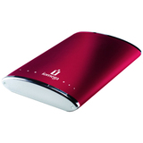 Iomega eGo Hard Drive - 320GB - 5400rpm - USB 2.0, IEEE 1394a - USB, FireWire - External - Ruby Red
