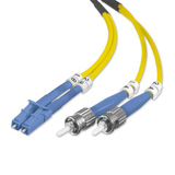 Belkin Fiber Optic Duplex Patch Cable - 2 x LC - 2 x ST - 98.43ft - Yellow