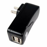 Cables Unlimited Ziplinq Dual USB AC Adapter iPod/iPhone Compatible - ZIPPWRACD
