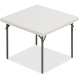 IndestrucTable TOO 1200 Series Resin Folding Table, 37w x 37d x 29h, Platinum  MPN:65273