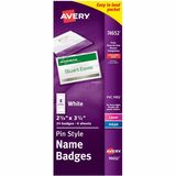 Avery Top-Loading Pin Style Name Badge Kit