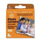 Hutchings & Patrick Self-adhesive Photo Corner - Acid-free - Dispenser Included - 250 / Pack - Clear