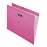Esselte Colored Hanging Folder - Letter - Pink