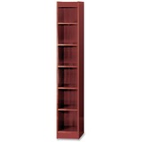 Safco Veneer Baby Bookcase - Wood - 6 x Shelf(ves) - Mahogany