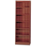 Safco Veneer Baby Bookcase - Wood - 6 x Shelf(ves) - Mahogany