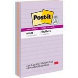 Post-it Super Sticky Lined Recycled Notes, Bali Color Collection