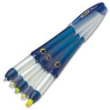 BIC Bic DUO Ballpoint Pen/Highlighter Combo - Blue Ink, Yellow Ink - 6 / Box