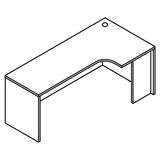 Basyx BL2124R Right Credenza Shell With Corner Extension