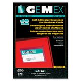 Gemex Vinyl Self-Adhesive Back Corner Envelopes