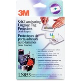 3M LS853-5BT Self Laminating Luggage Tag Protector with Loops MMMLS8535BT