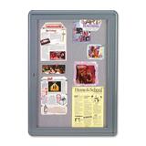Ghent 1-Door Ovation Radius Enclosed Tackboard OVG1-F91