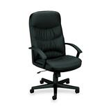 Basyx High Back Executive Chair - Leather Black Seat
