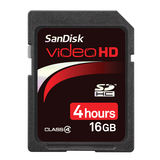 SanDisk 16GB Video HD Secure Digital High Capacity SDHC Card