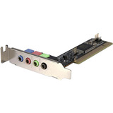 STARTECH.COM StarTech.com 4 Channel Low Profile PCI Sound Adapter Card AC97 3D Audio Effects