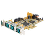 StarTech.com 3-Port LP PCI Express 12V Powered USB Adapter Card - PEX312PUSBLP