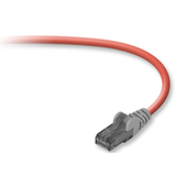 Belkin FastCAT Cat.6 Crossover Cable - 1 x RJ-45 - 1 x RJ-45 - 25ft - Red