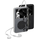 Case Logic ICS-1A-CG Multimedia Player Skin for iPod Classic - Silicone - Clear, Dark Gray