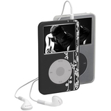Case Logic ICS-1B-GC Multimedia Player Skin for iPod Classic - Silicone - Clear, Dark Gray