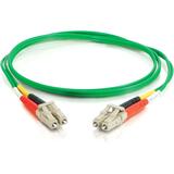 C2G 1m LC-LC 62.5/125 OM1 Duplex Multimode PVC Fiber Optic Cable - Green