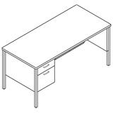image of HON Left Pedestal  Desk