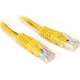 STARTECH.COM StarTech.com 7 ft Cat5e Yellow Molded Crossover RJ45 UTP Cat5e Patch Cable - 7ft Patch Cord