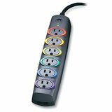 Kensington SmartSockets 62144 Premium 6-Outlets Surge Suppressor - 62144C