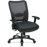 Office Star Executive Mesh Big and Tall Lthr Chair