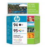 HP 94 / 95 Black and Tri-color Ink Cartridge C9354FC#140
