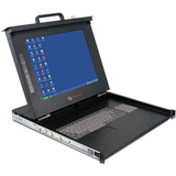 Avocent 17" Single-Rail Rackmount LCD Monitor with KVM - ECS17PWRSCS001