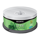 Sony 4x CD-RW Media - 25CDRW700RS