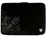 Isis Dei Nouveau Notebook Sleeve - Neoprene, Memory Foam - Black, Charcoal Gray