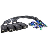 StarTech.com 4 Pack PS/2 Cat5 Dongle for Single Console IP KVM Switch
