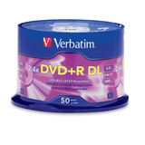 Verbatim 96577 DVD Recordable Media - DVD+R DL - 2.4x - 8.50 GB - 50 P - 96577