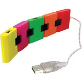 CTA Digital LT-S4C Fold n Go 4-Port USB Train-Style Hub