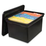 Sparco File N Store Portable Bin with Lid SPR26384