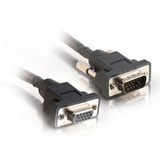 Cables To Go Panel Mount UXGA Extension Cable - 1 x HD-15 - 1 x HD-15 - 35ft - Black