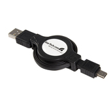 STARTECH.COM StarTech.com 4 ft Retractable USB 2.0 Cable A to Mini B - M/M