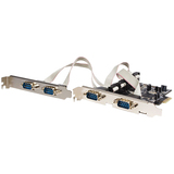 StarTech.com 4 Port Dual Profile 16650 Serial Adapter - PEX4S552