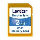 Lexar Media Shoot-n-Sync Wireless 2GB Secure Digital (SD) Card - LSDW2GBACNA